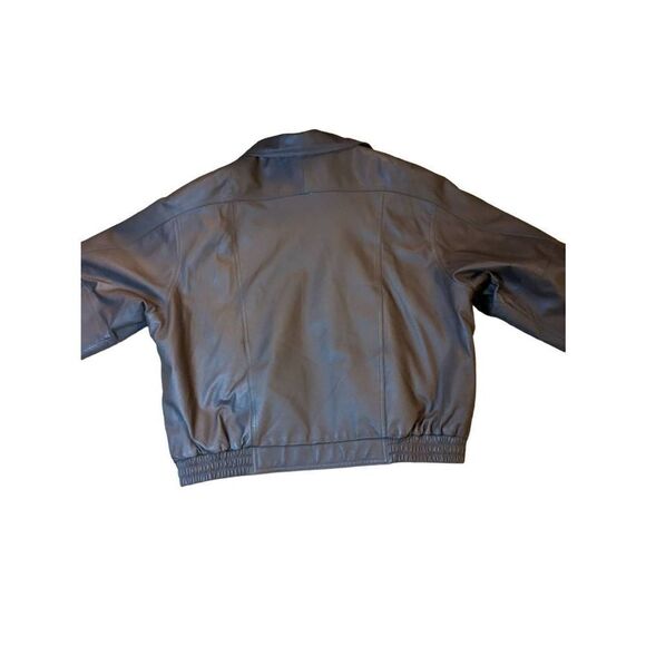 NWOT Handyman leather bomber jacket.vintage - Picture 6 of 11